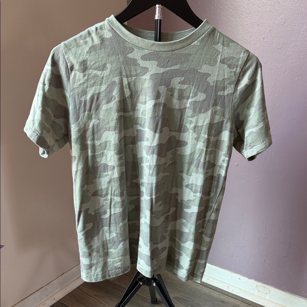 Kids Short Sleeve Camo Tee - Green Camo